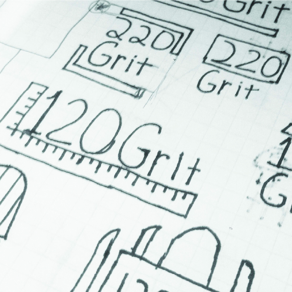 120 Grit Logo Sketch