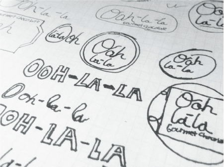 Ooh Lala Logo Sketch