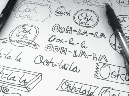 Ooh Lala Logo Sketch