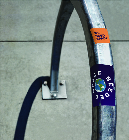 Space Needed Sticker