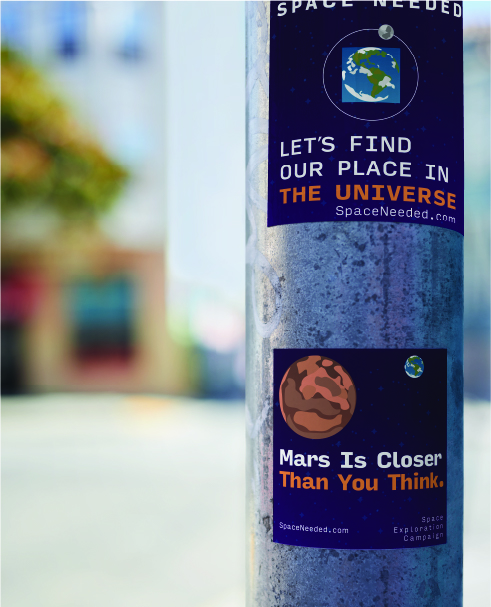 Space Needed Sticker