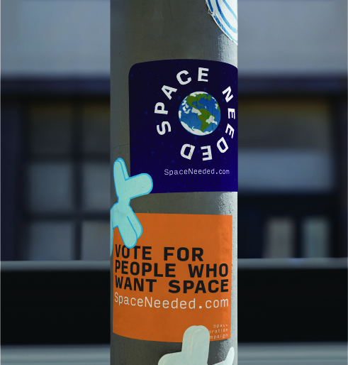 Space Needed Sticker