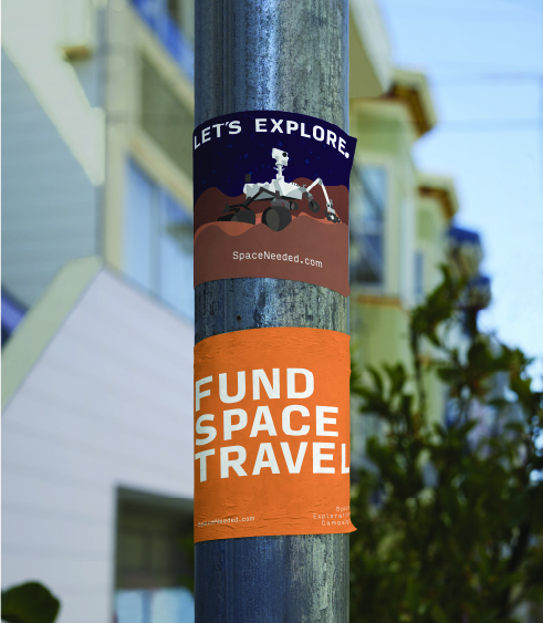 Space Needed Sticker