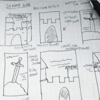 Stronghold Package Design sketch