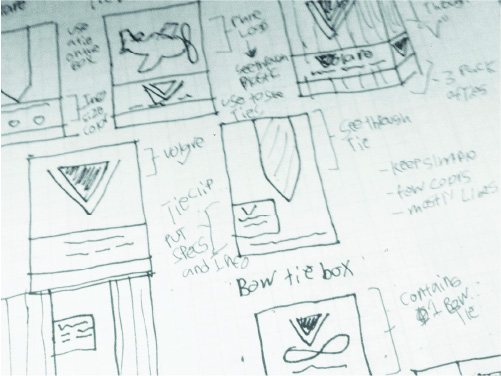 Volare Package Design Sketch