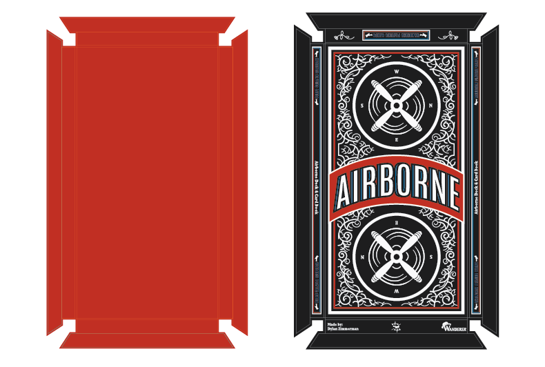 Airborne Packaging Dieline